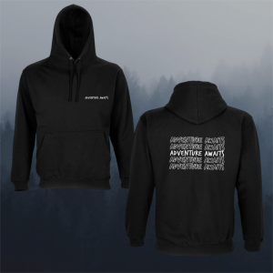 ADVENTURE AWAITS TEXT - HOODIE